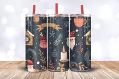 Cozy Christmas Tumbler Wrap, 20oz Skinny Tumbler Wraps Product Image 3