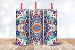 Colorful Mandala Tumbler Wrap, 20oz Skinny Tumbler Wraps Product Image 3