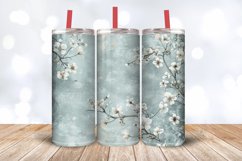 Chilly Blossoms Tumbler Wrap, 20oz Skinny Tumbler Wraps Product Image 3