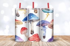 Watercolor Mushroom Tumbler Wrap, 20oz Skinny Tumbler Wraps Product Image 3