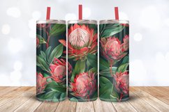 Protea Flowers Tumbler Wrap, 20oz Skinny Tumbler Wrap Product Image 3