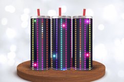 Neon Sequin Tumbler Wraps, 20oz Skinny Tumbler Wrap Product Image 3
