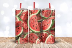 3D Watermelon Tumbler Wrap, 20oz Skinny Tumbler Wrap Product Image 3