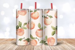 Watercolor Peach Tumbler Wrap, 20oz Skinny Tumbler Wraps Product Image 3