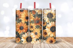 Sunflowers &amp; Marigold Tumbler Wrap, 20oz Skinny Tumbler Wrap Product Image 3