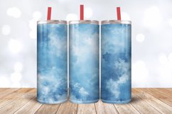 Blue Cloudy Sky Tumbler Wrap, 20oz Skinny Tumbler Wraps Product Image 3