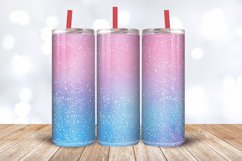 Holographic Ombre Pink Blue Glitter Tumbler Wrap, 20oz Skinn Product Image 3