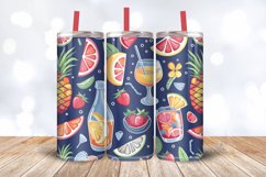 Summer Party Tumbler Wrap, 20oz Skinny Tumbler Wraps Product Image 3