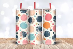 Boho Polka Dots Tumbler Wrap, 20oz Skinny Tumbler Wrap Product Image 3