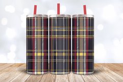 Scottish Textured Checkered Plaid Tumbler Wrap, 20oz Skinny Product Image 3