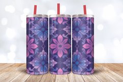 Magenta and Blue Tumbler Wrap, 20oz Skinny Tumbler Wraps Product Image 3