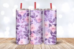 Pastel Lilac Purple Tumbler Wrap, 20oz Skinny Tumbler Wrap Product Image 3