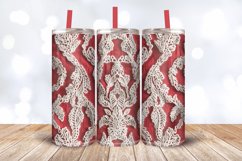 Knitted Lace Fabric Textile Tumbler Wrap, 20oz Skinny Tumble Product Image 3