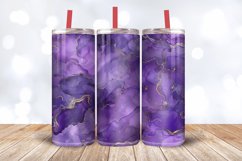 Purple Alcohol Ink Tumbler Wrap, 20oz Skinny Tumbler Wraps Product Image 3