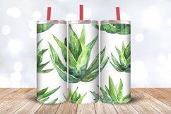 Aloe Vera Watercolor Tumbler Wrap, 20oz Skinny Tumbler Wraps Product Image 3