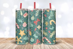Merry Little Christmas Tumbler Wrap, 20oz Skinny Tumbler Wra Product Image 3