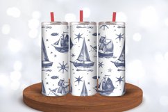 Nautical Tumbler Wraps, 20oz Skinny Tumbler Wrap Product Image 3