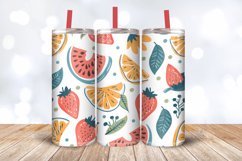 Summer Fruits Tumbler Wrap, 20oz Skinny Tumbler Wraps Product Image 3