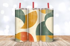 Abstract Mid Century Tumbler Wrap, 20oz Skinny Tumbler Wrap Product Image 3