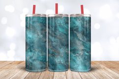 Luxury Aqua Tumbler Wrap, 20oz Skinny Tumbler Wraps Product Image 3