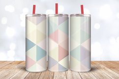 Pastel Geometric Tumbler Wrap, 20oz Skinny Tumbler Wraps Product Image 3