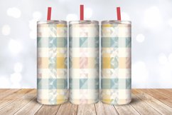 Pastel Farmhouse Gingham Tumbler Wrap, 20oz Skinny Tumbler W Product Image 3