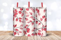 Cherry Leaves Tumbler Wrap, 20oz Skinny Tumbler Wrap Product Image 3