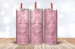 Luxury Pink Tumbler Wrap, 20oz Skinny Tumbler Wraps Product Image 3