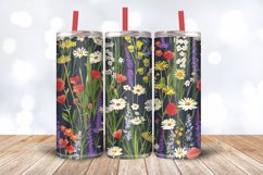Meadow Flowers Tumbler Wrap, 20oz Skinny Tumbler Wraps Product Image 3