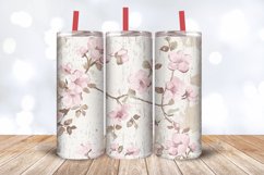 Dusty Floral Tumbler Wrap, 20oz Skinny Tumbler Wraps Product Image 3