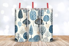 Nordic Trees Tumbler Wrap, 20oz Skinny Tumbler Wraps Product Image 3
