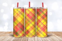 Bright Summer Plaid Tumbler Wrap, 20oz Skinny Tumbler Wraps Product Image 3