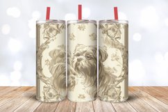 Antique Dog Frames Tumbler Wrap, 20oz Skinny Tumbler Wraps Product Image 3