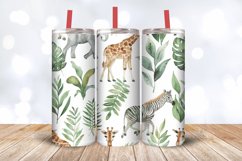 Watercolor Safari Tumbler Wrap, 20oz Skinny Tumbler Wraps Product Image 3