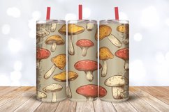 Retro Mushroom Tumbler Wrap, 20oz Skinny Tumbler Wraps Product Image 3