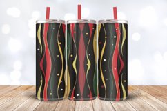 Wavy Line Christmas Tumbler Wrap, 20oz Skinny Tumbler Wraps Product Image 3