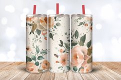 Natural Chic Flowers Tumbler Wrap, 20oz Skinny Tumbler Wrap Product Image 3