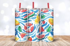 Pool Party Tumbler Wrap, 20oz Skinny Tumbler Wraps Product Image 3