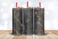 Black and Gold Framed Journal Tumbler Wrap, 20oz Skinny Tumb Product Image 3