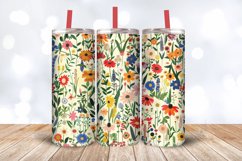 Urban Wildflowers Cottage core Garden Tumbler Wrap, 20oz Ski Product Image 3