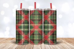 Christmas Plaid Tumbler Wrap, 20oz Skinny Tumbler Wraps Product Image 3