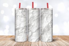 Luxury White Tumbler Wrap, 20oz Skinny Tumbler Wraps Product Image 3