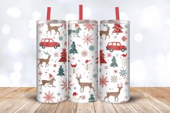 Reindeer santa cars Snowflakes Christmas Tumbler Wrap, 20oz Product Image 3