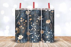Winter Pressed Flowers Tumbler Wrap, 20oz Skinny Tumbler Wra Product Image 3