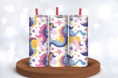 Unicorn Tumbler Wraps, 20oz Skinny Tumbler Wrap Product Image 3