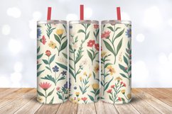 Delicate Flowers Garden Tumbler Wrap, 20oz Skinny Tumbler Wr Product Image 3