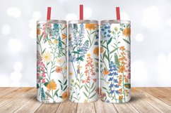 Meadow Wildflowers Tumbler Wrap, 20oz Skinny Tumbler Wrap Product Image 3