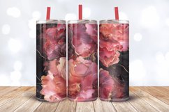Luxury Carnation Alcohol Ink Flowers Tumbler Wrap, 20oz Skin Product Image 3