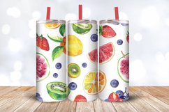 Watercolor Fruit Décor Tumbler Wrap, 20oz Skinny Tumbler Wra Product Image 3