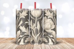 Ornamental Cream Tulip Tumbler Wrap, 20oz Skinny Tumbler Wra Product Image 3